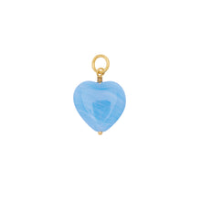 Indlæs billede til gallerivisning PICO COPENHAGEN French Grande Heart Pendant Blue

