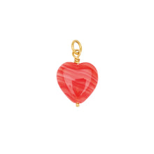 Indlæs billede til gallerivisning PICO COPENHAGEN French Grande Heart Pendant Red
