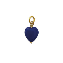 Indlæs billede til gallerivisning PICO COPENHAGEN French Heart Pendant Blue
