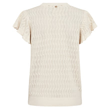Indlæs billede til gallerivisning MOS MOSH Ganna Pattern O-neck Knit Top Ecru
