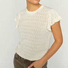 Indlæs billede til gallerivisning MOS MOSH Ganna Pattern O-neck Knit Top Ecru
