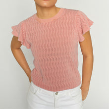 Indlæs billede til gallerivisning MOS MOSH Ganna Pattern O-N Knit Top Peach
