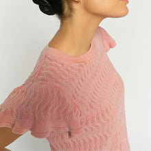 Indlæs billede til gallerivisning MOS MOSH Ganna Pattern O-N Knit Top Peach
