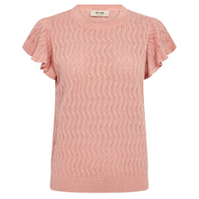 Indlæs billede til gallerivisning MOS MOSH Ganna Pattern O-N Knit Top Peach
