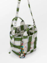 Indlæs billede til gallerivisning BECK SÖNDERGAARD Stripie Canvas Gabby Bag Green
