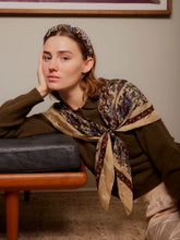 Indlæs billede til gallerivisning BECK SÖNDERGAARD Tapisflora Taby Sia Scarf Rutabaga White
