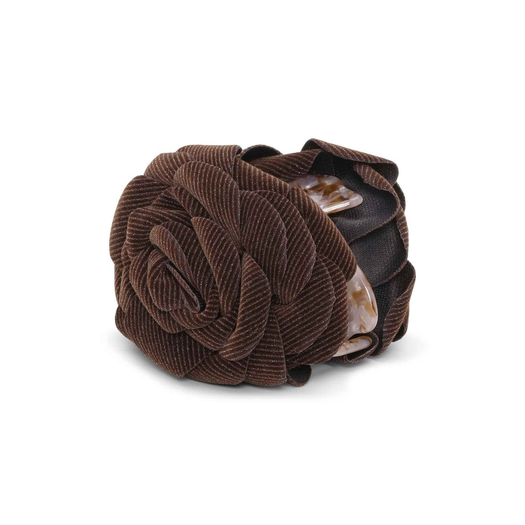 SUI AVA Rosa Velvet Hair Claw Chocolate
