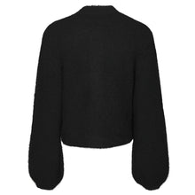 Indlæs billede til gallerivisning NEO NOIR Gio Fluffy Knit Cardigan Sort
