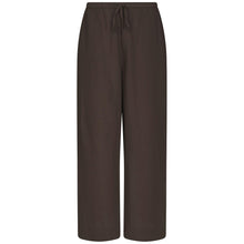 Indlæs billede til gallerivisning NEO NOIR Heifa Linen Pants Dark Brown
