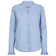 Indlæs billede til gallerivisning MOS MOSH Hassie Pleat Shirt Brunnera Blue

