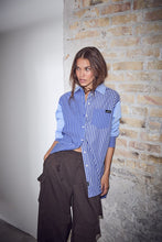 Indlæs billede til gallerivisning HAUTE L'AMITIE Blue Mix Stripe Shirt Blue Stripe
