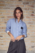 Indlæs billede til gallerivisning HAUTE L'AMITIE Contrast Colour Check Shirt Blue
