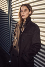 Indlæs billede til gallerivisning HAUTE L'AMITIE Lida Tailor Wool Coat Mocca
