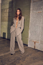 Indlæs billede til gallerivisning HAUTE L&#39;AMITIE Nicole Pleat Pant Beige Melange
