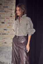 Indlæs billede til gallerivisning HAUTE L'AMITIÉ Ruby Check Button Sleeve Shirt
