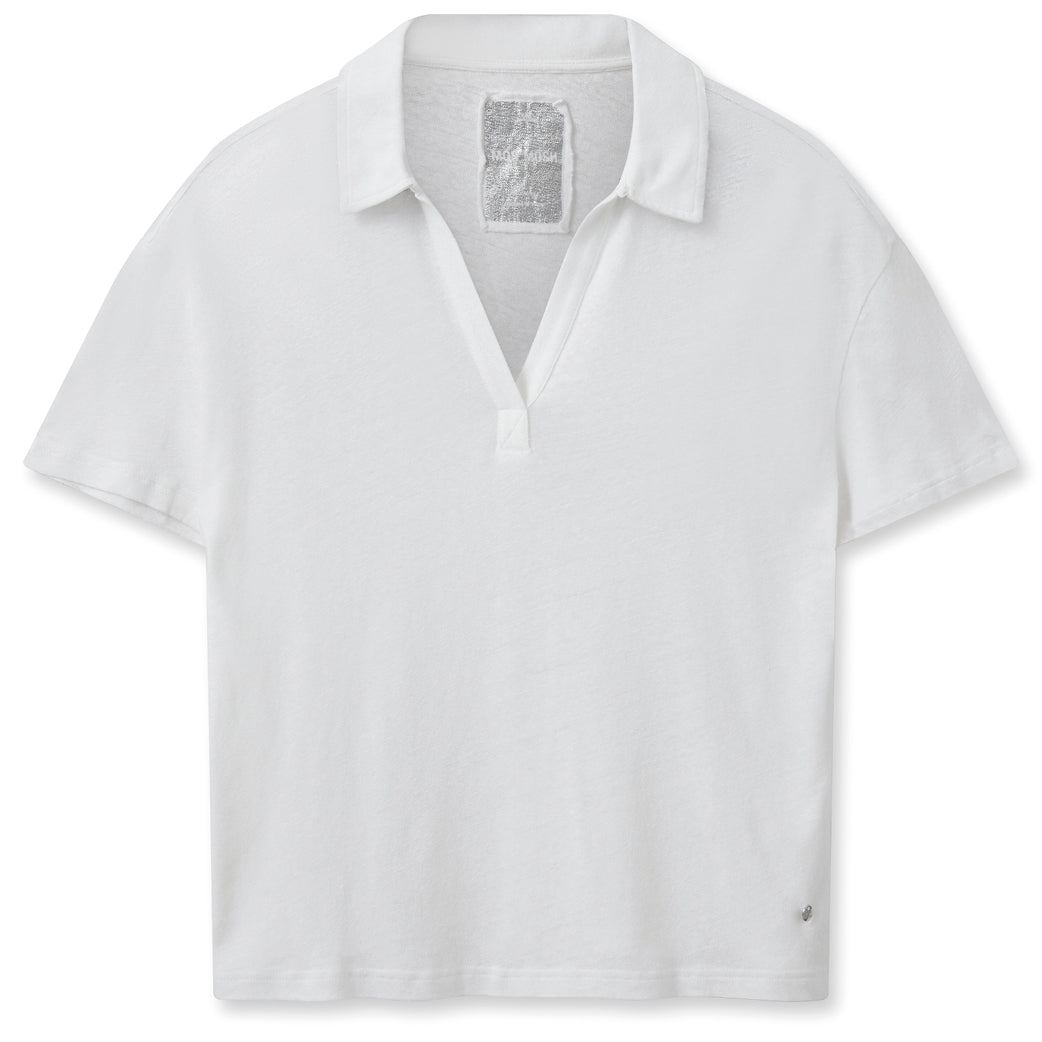 MOS MOSH Hay SS Polo Tee White