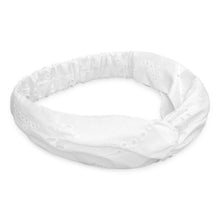 Indlæs billede til gallerivisning SUI AVA Floral Broderie Twist Headband White
