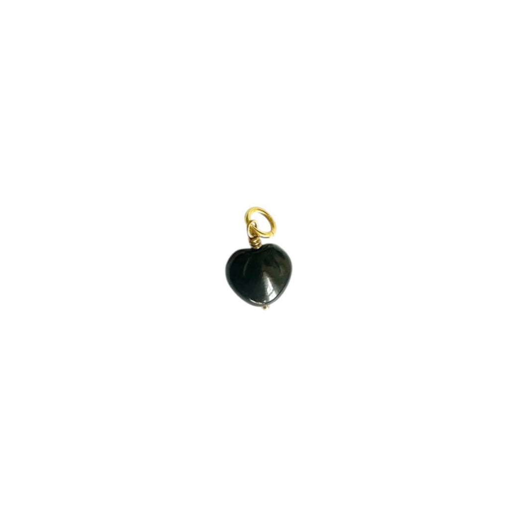 PICO COPENHAGEN French Heart Pendant Black