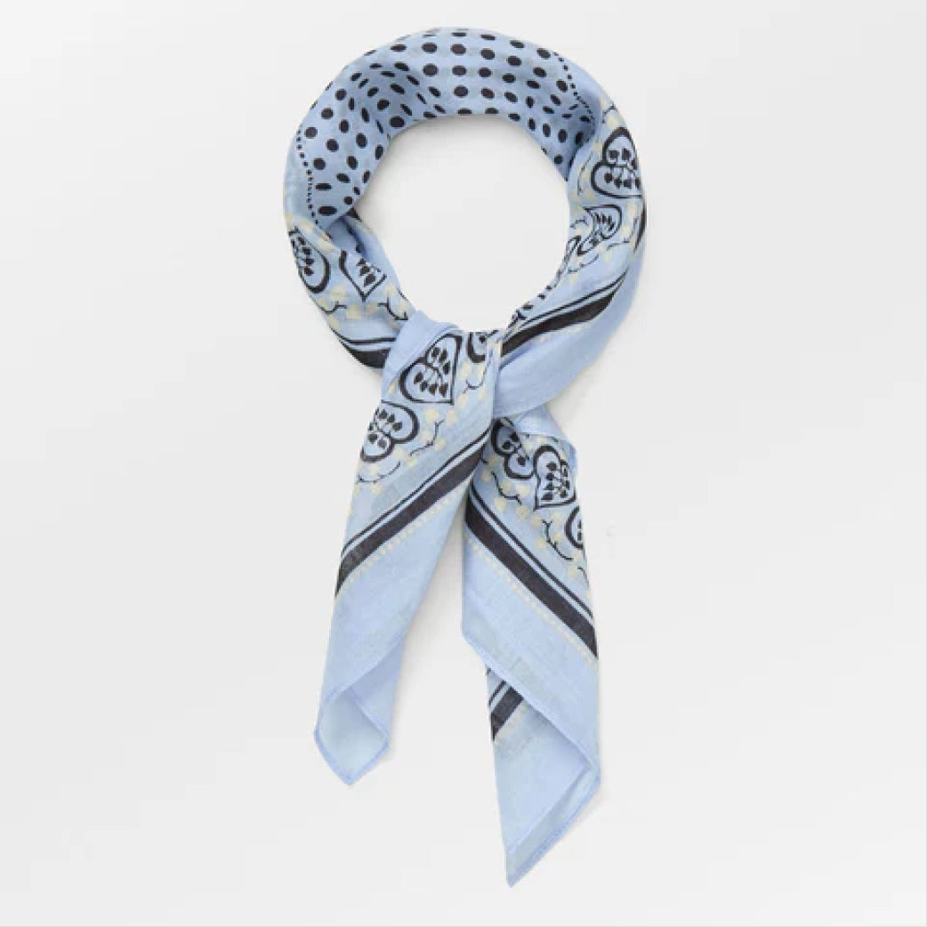 BECK SÖNDERGAARD Hearty Cotta Scarf Kentucky Blue