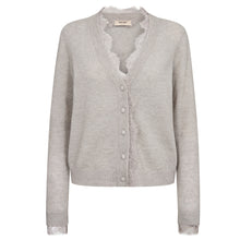Indlæs billede til gallerivisning MOS MOSH Helmi Lace Knit Cardigan Morning Dove
