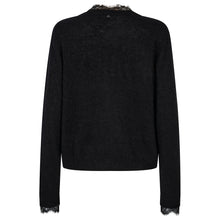 Indlæs billede til gallerivisning MOS MOSH Helmi Lace Knit Cardigan Black
