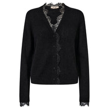 Indlæs billede til gallerivisning MOS MOSH Helmi Lace Knit Cardigan Black
