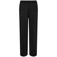 Indlæs billede til gallerivisning HAUTE L&#39;AMITIE Hole Lurex Knit Pant Sort

