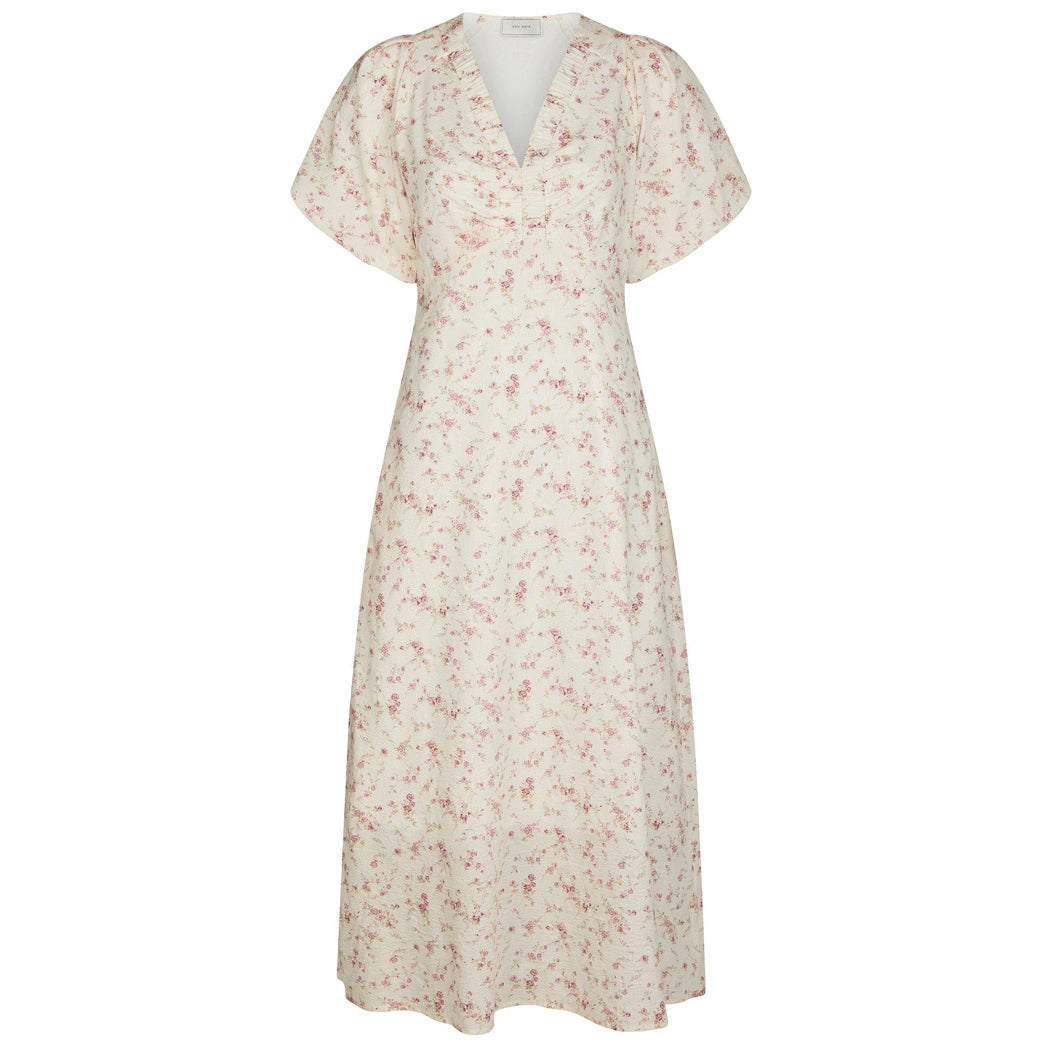 NEO NOIR Illana Print Dress Dusty Rose