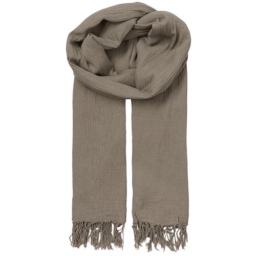 BECK SÖNDERGAARD Solid Ilona Scarf Fossil Brown