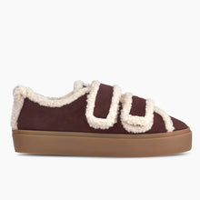 Indlæs billede til gallerivisning INUIKAA Shearling Low Velcro Dark Brown
