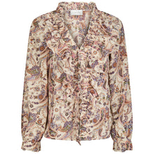 Indlæs billede til gallerivisning NEO NOIR Ivey Paisley Blouse Creme
