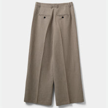 Indlæs billede til gallerivisning SOFIE SCHNOOR Izra Linen Mix Trousers Dark Sand
