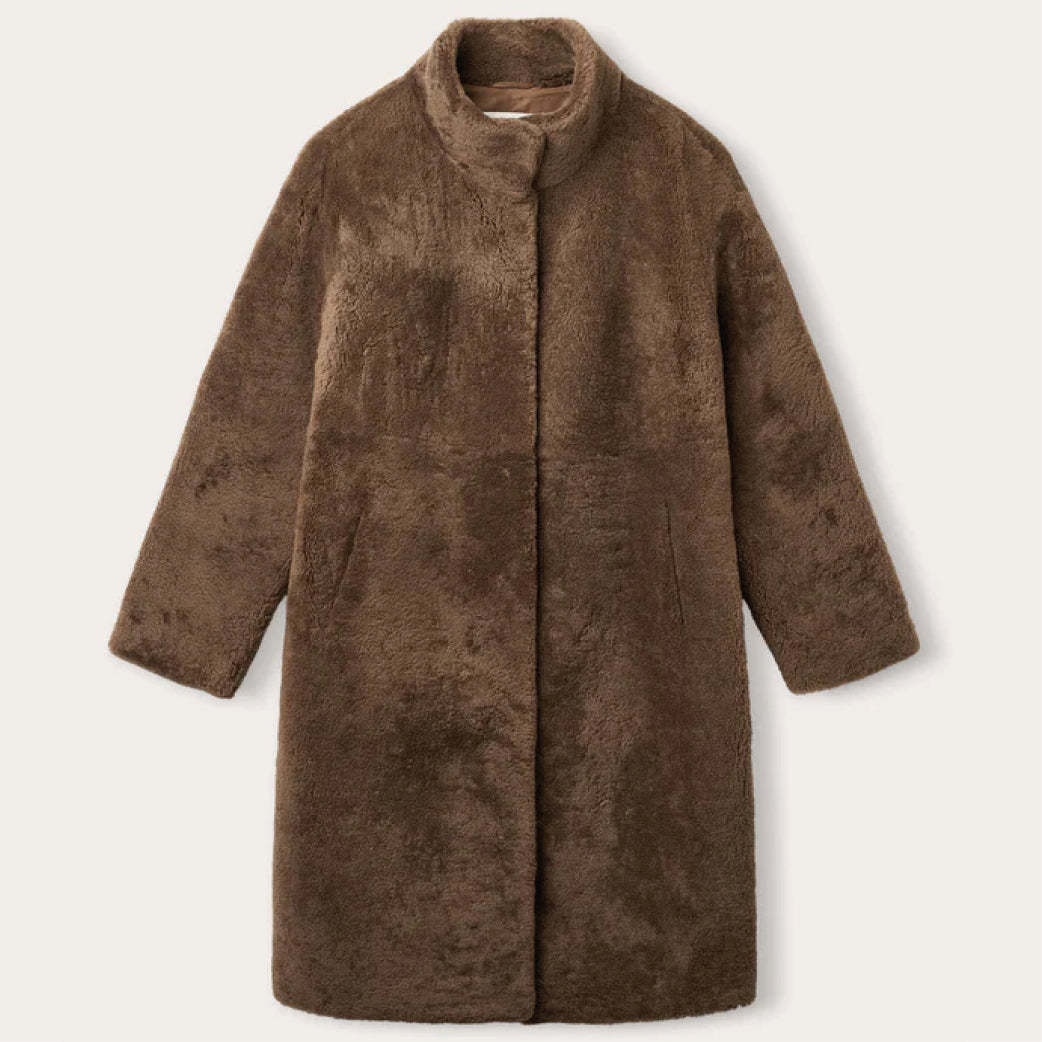 O'TAY Jaclyn Coat Teddy Brown