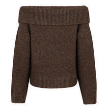 Indlæs billede til gallerivisning NEO NOIR Jane Knit Blouse Brown
