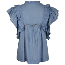 Indlæs billede til gallerivisning NEO NOIR Jayla Voile Top Smoke Blue
