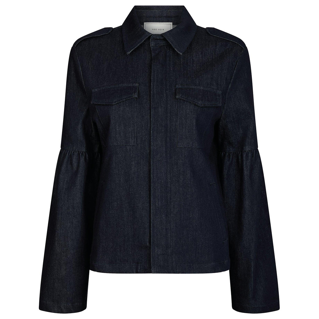 NEO NOIR Jaynor Denim Jacket Dark Blue