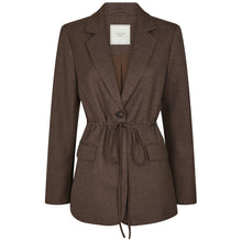 Indlæs billede til gallerivisning NEO NOIR Jemmie Melange Blazer Brown
