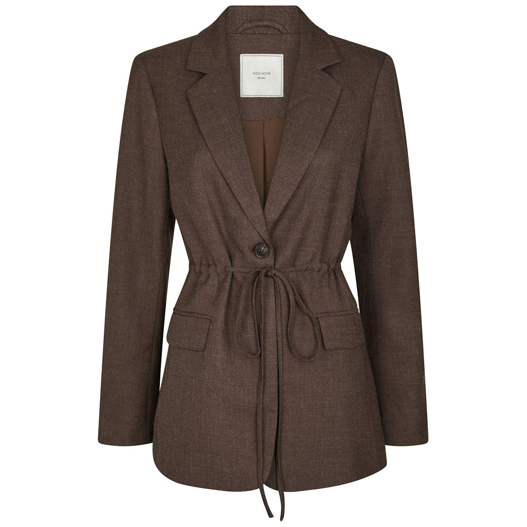 NEO NOIR Jemmie Melange Blazer Brown