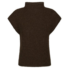 Indlæs billede til gallerivisning NEO NOIR Jona Knit Top Brown
