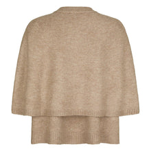 Indlæs billede til gallerivisning NEO NOIR Josei Double Knit Cape Beige Melange
