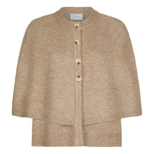 Indlæs billede til gallerivisning NEO NOIR Josei Double Knit Cape Beige Melange

