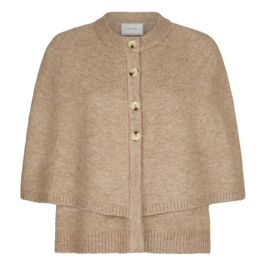 NEO NOIR Josei Double Knit Cape Beige Melange