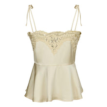 Indlæs billede til gallerivisning NEO NOIR Kaela Heavy Sateen Lace Top Yellow
