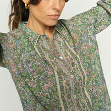 Indlæs billede til gallerivisning MOS MOSH Kana Flowish Orchid Shirt Turf Green
