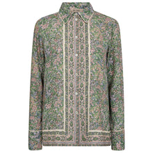 Indlæs billede til gallerivisning MOS MOSH Kana Flowish Orchid Shirt Turf Green
