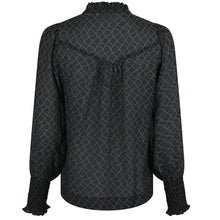 Indlæs billede til gallerivisning NEO NOIR Karia Illusion Blouse Sort
