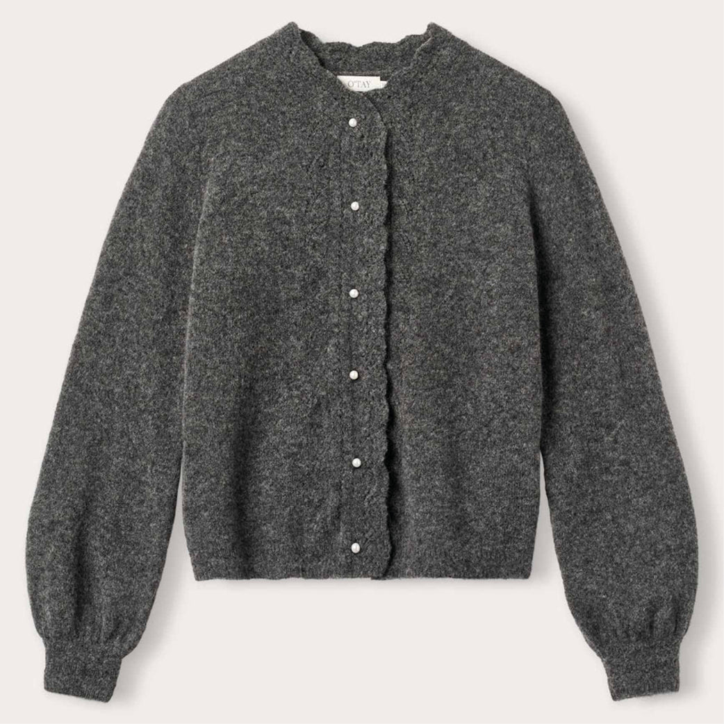 O'TAY Karmen Cardigan Charcoal