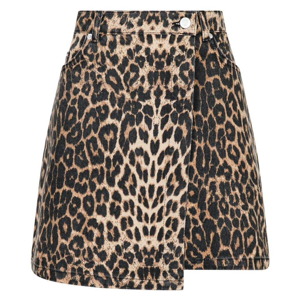 NEO NOIR Kendra Leopard Skirt