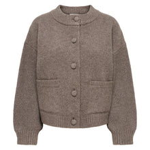 Indlæs billede til gallerivisning JDY Kimie Life Jacket Cardigan Mulch
