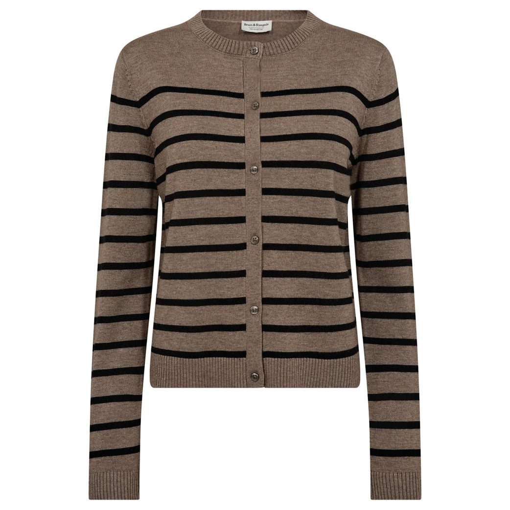 BRUUN & STENGADE Kjersti Reg. Fit Knitwear Brown/Black